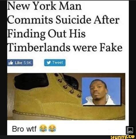 man suicides after finding out his timbs are fake